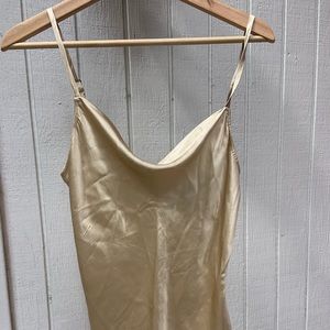100% silk tank top